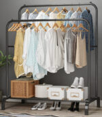 Perchero para ropa doble