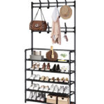 Perchero con zapatero de 4 pisos
