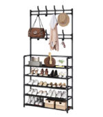 Perchero con zapatero de 5 pisos